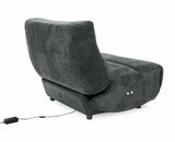 VIG Furniture Divani Casa Basil - Modern Dark Grey Fabric Large Electric Recliner Chair VGSX-22056-RCLNR-LRG-EMBONY