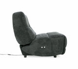 VIG Furniture Divani Casa Basil - Modern Dark Grey Fabric Large Electric Recliner Chair VGSX-22056-RCLNR-LRG-EMBONY