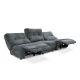 VIG Furniture Divani Casa Basil - Modern Dark Grey Fabric Small Electric Recliner Chair VGSX-22056-RCLNR-SML-EMBONY