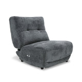 VIG Furniture Divani Casa Basil - Modern Dark Grey Fabric Small Electric Recliner Chair VGSX-22056-RCLNR-SML-EMBONY