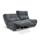 VIG Furniture Divani Casa Basil - Modern Dark Grey Fabric Small Electric Recliner Chair VGSX-22056-RCLNR-SML-EMBONY