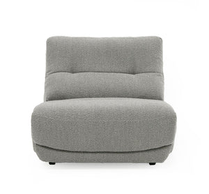 VIG Furniture Divani Casa Basil - Modern Grey Fabric Large Electric Recliner Chair VGSX-22056-RCLNR-LRG-SLATE