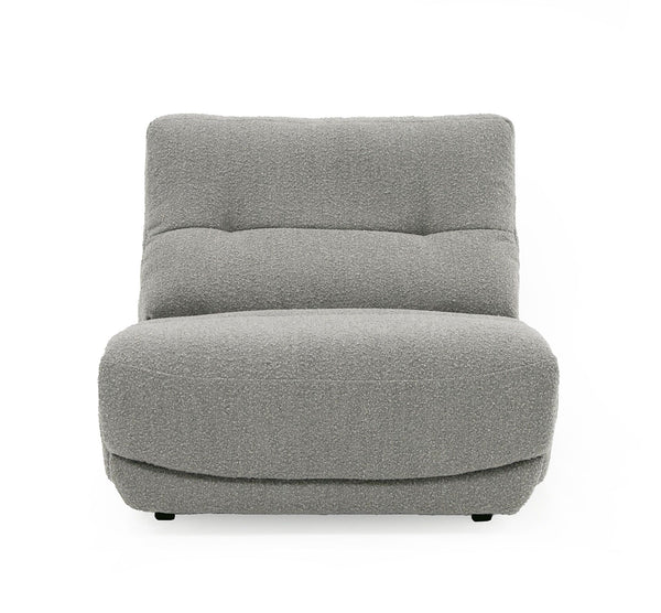 VIG Furniture Divani Casa Basil - Modern Grey Fabric Large Electric Recliner Chair VGSX-22056-RCLNR-LRG-SLATE