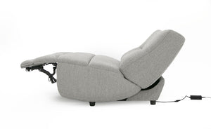 VIG Furniture Divani Casa Basil - Modern Grey Fabric Large Electric Recliner Chair VGSX-22056-RCLNR-LRG-SLATE