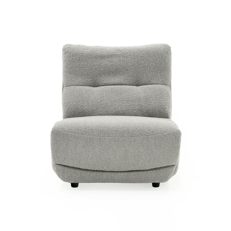 VIG Furniture Basil Compact Grey Electric Recliner Chair For Small Spaces — Soft Polyester, High-Density Foam Comfort VGSX-22056-RCLNR-SML-SLATE