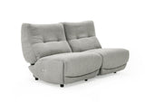 VIG Furniture Divani Casa Basil - Modern Grey Fabric Small Electric Recliner Chair VGSX-22056-RCLNR-SML-SLATE