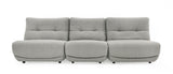 VIG Furniture Divani Casa Basil - Modern Grey Fabric Small Electric Recliner Chair VGSX-22056-RCLNR-SML-SLATE