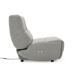 VIG Furniture Divani Casa Basil - Modern Grey Fabric Small Electric Recliner Chair VGSX-22056-RCLNR-SML-SLATE