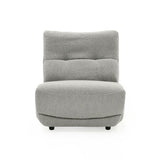 VIG Furniture Divani Casa Basil - Modern Grey Fabric Small Electric Recliner Chair VGSX-22056-RCLNR-SML-SLATE