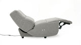 VIG Furniture Divani Casa Basil - Modern Grey Fabric Small Electric Recliner Chair VGSX-22056-RCLNR-SML-SLATE