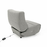 VIG Furniture Divani Casa Basil - Modern Grey Fabric Small Electric Recliner Chair VGSX-22056-RCLNR-SML-SLATE