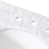 Christopher Knight Home® - Noble House - - 73'' Cararra White Marble Vanity Top&Ceramic Sink