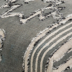 Surya Batu 18"H X 48"W X 16"D Exotic Metal And Cotton Bench – Unique Global Style For Your Home Decor! Upholstery, Navy Cotton,Iron,Polyurethane Foam Batu003-481618