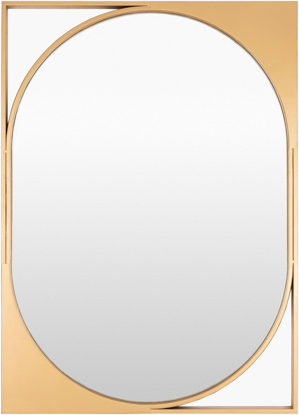 Livabliss Bauhaus Architectural Iron Frame Wall Mirror Vertical Accent for Entryway or Living Room BAU001-2636