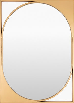 Livabliss Bauhaus Architectural Iron Frame Wall Mirror Vertical Accent for Entryway or Living Room BAU001-2636