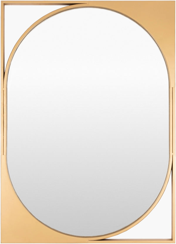 Livabliss Bauhaus Architectural Iron Frame Wall Mirror Vertical Accent for Entryway or Living Room BAU001-2636