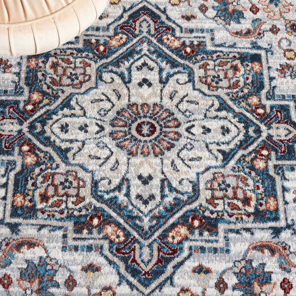 Safavieh Bayside 110 Flat Weave Traditional Rug Blue / Grey 9' x 12'