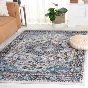 Safavieh Bayside 110 Flat Weave Traditional Rug Blue / Grey 9' x 12'