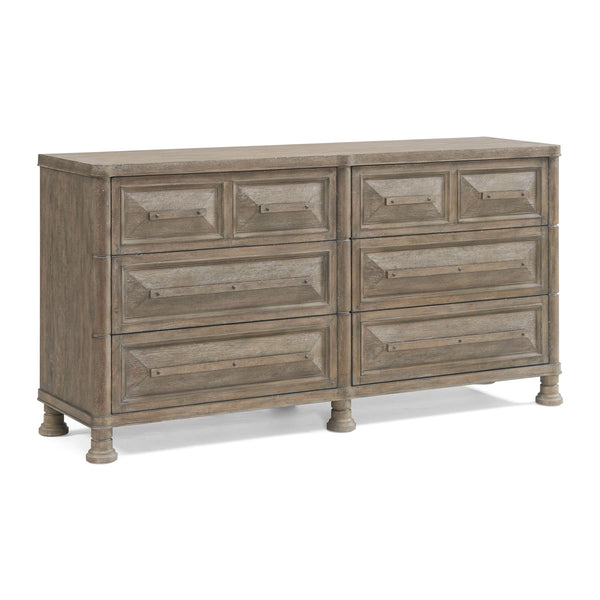 A.R.T. Furniture Reforma Dresser - Modern Rustic Charm With Cedar-lined Drawers And Elegant Tapenade Finish Brown Parawood Solids,Random Match Flaky Oak Veneers,Metal 324131-2358