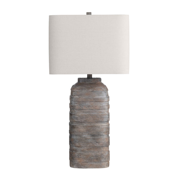 Crestview Collection 30.5"H Colton Resin Table Lamp With Oatmeal Shade - Stylish Multicolor Finish For Cozy Ambiance   Cvavp2074