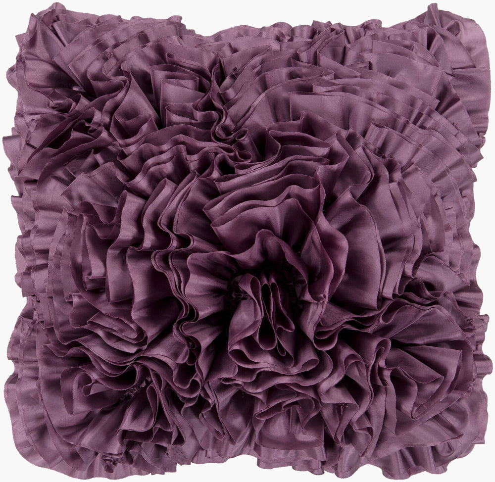Surya Prom 18"L X 18"W Stylish Accent Pillow – Soft Polyester Comfort For Home Decor And Easy Care! Purple Polyester,Polyester Bb035-1818