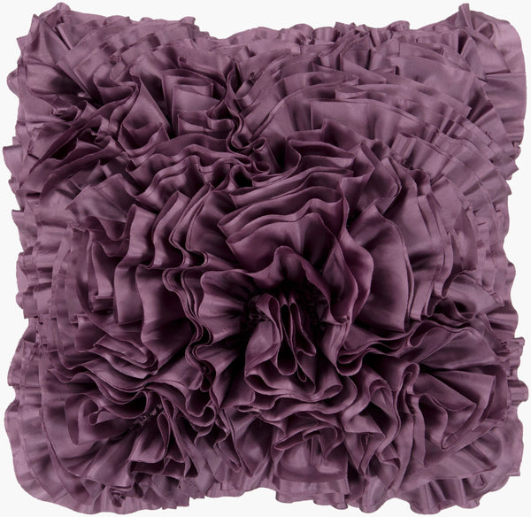 Surya Prom 18"L X 18"W Stylish Accent Pillow – Soft Polyester Comfort For Home Decor And Easy Care! Purple Polyester,Polyester Bb035-1818