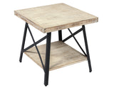 English Elm Wallace & Bay - Wallace & Bay  Douglas White End Table