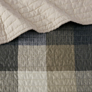 English Elm 6 Piece Reversible Plaid Daybed Cover Set with Herringbone Cabin Quilt, Twin Fit, Machine Washable Multicolor 17.72 L x 15.75 W x 7.48 H B035P266679