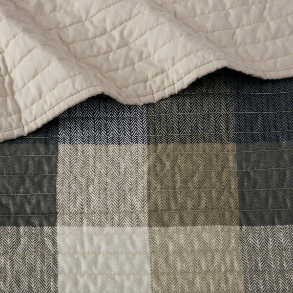 English Elm 6 Piece Reversible Plaid Daybed Cover Set with Herringbone Cabin Quilt, Twin Fit, Machine Washable Multicolor 17.72 L x 15.75 W x 7.48 H B035P266679