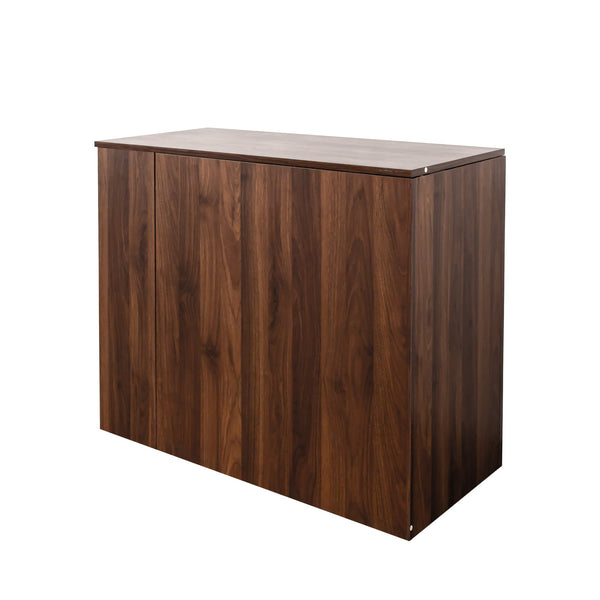 English Elm Computer Corner Desk with Drawers & Foldable Extendable Table, Large Storage Shelves for Home Office W331P297437