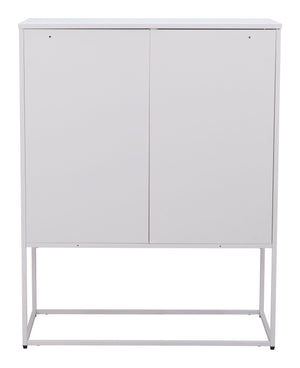 Lazaro Cabinet White 109748 Zuo Modern