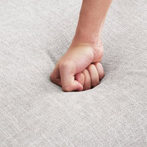 English Elm Accent Chair With Ottoman Set - Mid Century Modern Upholstered Grey Chair & Footrest For Any Room W2975P223179