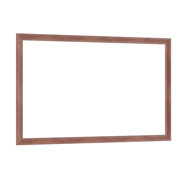 English Elm 60"X40" Oversized Modern Rectangle Bathroom Mirror - Stylish Walnut Frame For Versatile Wall Mounting W708P297673