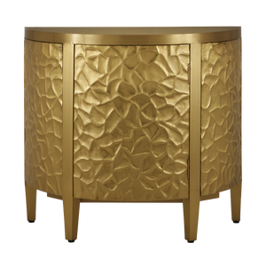 Auden Brass Demi-Lune Cabinet