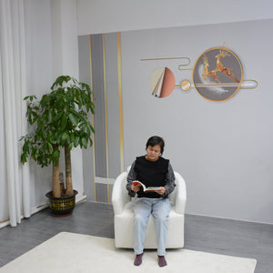 English Elm Modern 360 Degree Swivel Sofa Chair - Beige Velvet Accent, High-Back, Solid Wood Frame, 350lb Capacity W1183P254690