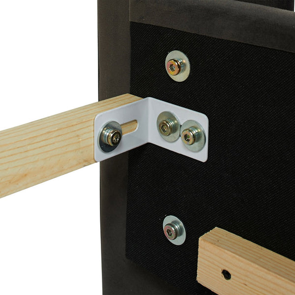 English Elm Jennifer Taylor Home - David Tufted Wingback King Bed with Dark Charcoal Velvet, Nailhead Trim, Solid Hardwood Frame, Luxurious Support B2719P245935