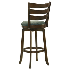 English Elm Fenster Hunter Green Swivel Bar Chair - Classic Pub Style, 360° Comfort & Rich Dark Cherry Finish B062P299940