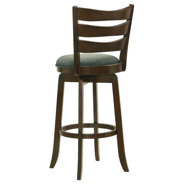 English Elm Fenster Hunter Green Swivel Bar Chair - Classic Pub Style, 360° Comfort & Rich Dark Cherry Finish B062P299940