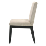 English Elm Beige and Black Padded Side Chair (Set Of 2)