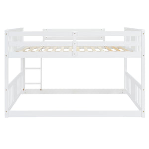 English Elm Full Over Bunk Bed Pine Frame Gray Finish Kids Guest Room Sleep Solution LT100207AAK