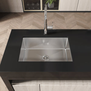 English Elm Stainless Steel Undermount Kitchen Sink Handmade 304 Grade Nano Gray Brushed Finish T3177P286043
