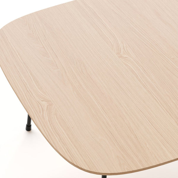 English Elm American Minimalist Round Coffee Table - Modern Acacia Oak Design For Small Spaces & Stylish Living W3318P307874