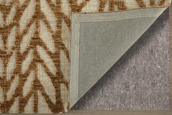 Feizy Rugs Colton Modern Geometric Low Pile Area Rug - Durable, Stain-resistant Design For Stylish Spaces Brown,Tan Polyester 8748a55fbrn000f00