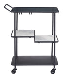 Constanza Bar Cart Black 109845 Zuo Modern