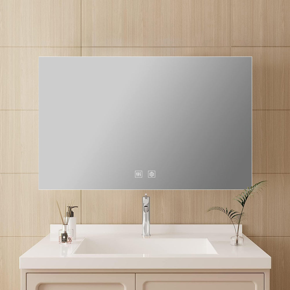 English Elm Vellum Backlit Led Vanity Mirror with Defogger for Spa Inspired Bathroom Walls B2731P478341