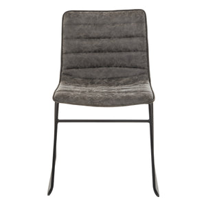 OSP Home Furnishings Halo Stacking Chair  - Set of 2 Charcoal