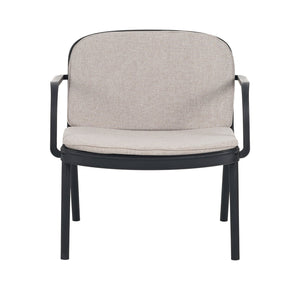 English Elm Christopher Knight Home® - Luna Outdoor Pp Club Chair Set Of 2 - Stylish Black Frame With Beige Cushions For Cozy Patios N775P272730B