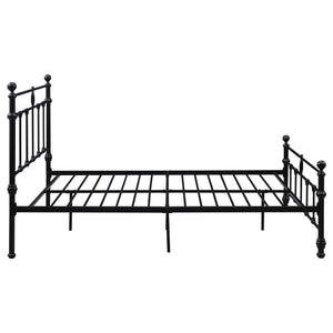 English Elm Durango Powder-coated Open Frame Queen Bed with Ornate Metal Headboard Farmhouse Loft B062P447946