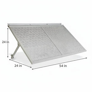 English Elm Haze Aluminum Exterior Awning White Powder Coat Finish for Entryways and Patio Doors B2755P462228