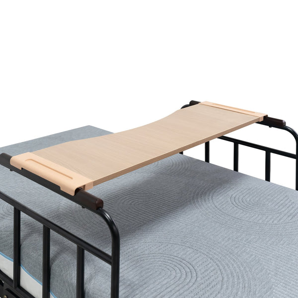 English Elm Electric Lift Bed with OKIN Motor, Memory Foam Mattress, Quiet 50,000-Cycle Frame, Fall-Safe Rails Black,Grey W2699S00061